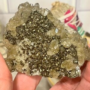 Calcite & Chalcopyrite Cluster